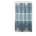 thumbnail image 2 of VCNY Home Pandora Bohemian Aqua Damask Polyester Shower Curtain, 72" x 72", 2 of 5