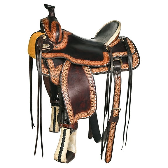 15 In Western Horse Saddle American Leather Ranch Roping Hilason