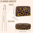 thumbnail image 4 of FORMRS Women Crossbody Purse with Chain Strap Vegan Leather Shoulder Handbag, Purple Leopard Pattern, 4 of 7