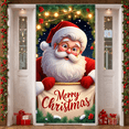 thumbnail image 4 of Decorative Design Merry Christmas Banner Santa Claus Holiday Backdrop for Christmas Party Indoor Celebration Festive Decoration Holiday Event, 4 of 9