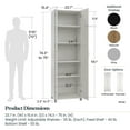 thumbnail image 5 of Lonnel 24" Utility Storage Cabinet, Natural, 5 of 13