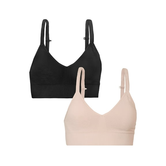 Fruit of the Loom A Fresh Collection So Comfy 2-Pack Women's Seamless Bralettes – Your New Everyday Essential