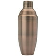 thumbnail image 2 of Cocktail Shaker Set, 24oz Antique Copper - 3 Piece Bar Set, 2 of 6