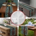 thumbnail image 5 of Burlap Table Runner 36 Inches Long, Vintage Western Star Non-Slip Kitchen Table Runners for Dining Room Everyday Use Party Table Decorations Farm Shabby Wood Board, 5 of 9