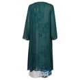 thumbnail image 5 of Vestido HUOGUO de dos piezas de chifón con estampado floral casual para mujer, 5 of 5