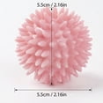 thumbnail image 2 of Moonsky Squeaky Spiked Ball Dog Toy for Teething and Boredom with Dur-able TPR Material for Aggressive Chewers 2.2in Plastic, Pink, 2 of 5