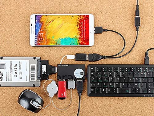 PRO OTG Power Cable Works for Spice Mobile X-Life 520 HD with Power Connect to Any Compatible USB Accessory with MicroUSB