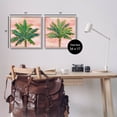 thumbnail image 3 of Tropical Palm Trees Glam Detail Botanical & Floral Graphic Art Gray Framed Art Print Wall Art, Set of 2, 3 of 8