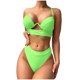 thumbnail image 2 of Traje de baño de dos piezas para mujer, estilo conservador, ajustado, ideal para surf. Traje de baño para hombre., 2 of 8