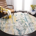 thumbnail image 2 of SAFAVIEH Madison Marais Abstract Area Rug, Beige/Olive, 6'7" x 6'7" Round, 2 of 7