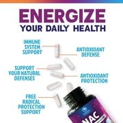NAC Supplement - 1200mg Per Serving N-Acetyl-L-Cysteine - Free-Form NAC is a Powerful Antioxidant for Daily Immune, Liver & Respiratory Support - Vegan, Gluten Free, Bottled in USA - 120 Capsules