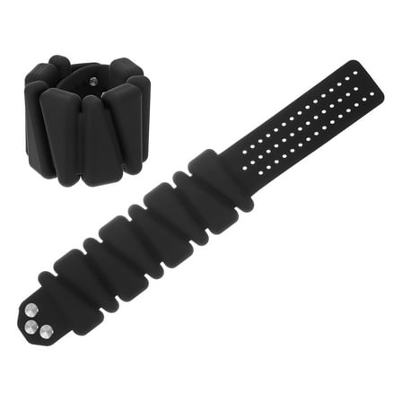Uxcell Wrist Weights 4lb, Adjustable Ankle Weights Wearable Leg Weights, Black Set of 1