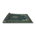 thumbnail image 2 of Ahgly Company Indoor Rectangle Medallion Light Blue Traditional Area Rugs, 2' x 3', 2 of 4