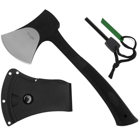 Yes4All Outdoor Camping Hunting Survival Steel Multi Functional Axe w/ Sheath (Best Survival Axe Review)