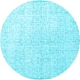 thumbnail image 1 of Ahgly Company Indoor Round Persian Light Blue Traditional Area Rugs, 5' Round, 1 of 4