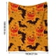 thumbnail image 3 of Manta con Estampado de Calabaza de Halloween, Moderna Manta Cálida de Franela para Dormitorio, 3 of 5