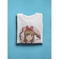 thumbnail image 3 of Kawaii Anime Girl Round Portrait Sweatshirt Women -Image by Shutterstock, Female Medium, 3 of 4