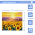 thumbnail image 4 of Coolnut Sunflowers Painting Washcloths, Soft and Absorbent Cotton Towel, 2 Pack 12 X 12 Inches Premium Quick Dry Face Towel Wash cloth, 4 of 7