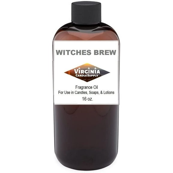 Witches Brew Fragrance Oil 16 oz. Bottle for Candle Making, Soap Making, Tart Making, Room Sprays, Lotions, Car Fresheners, Slime, Bath Bombs, Warmers