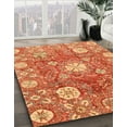 thumbnail image 3 of Ahgly Company Machine Washable Indoor Rectangle Abstract Orange Area Rugs, 8' x 10', 3 of 7