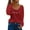Red, variant on Aayomet Blouses For Women Women's Raglan Sleeve Tee, Women’s Stretch Cotton Tee, Women’s Crewneck Tee,Black M