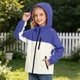thumbnail image 5 of HAOTAGS Boys and Girls Waterproof Rain Jacket Lightweight Windbreaker Outerwear for Kids – Breathable, Packable Raincoat for Outdoor Use Purple Size 12, 5 of 8