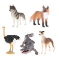 thumbnail image 1 of 5 Unids Juguete de Animales Salvajes de Simulación de Acción en Miniatura Adorno para Hogar Escritorio Soledad Figuras de animales de juguete, 1 of 10