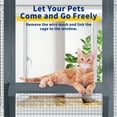 thumbnail image 4 of Akaber Large Outdoor Cat Enclosures with 7 Platforms & 2 Resting Rooms, Fir Wood Catio House with Waterproof UV Protection Roof, Indoor Outdoor Cat Furniture, 4 of 7
