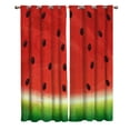 thumbnail image 2 of Watermelon Fruit Cartoon Window Curtains Living Room Outdoor Print Decor Kids Window Treatment Valances Party, 2 of 5