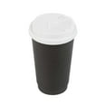 thumbnail image 2 of Bev Tek White Plastic 2-in-1 Straw or Sip Coffee Cup Lid - Fits 8, 12, 16 and 20 oz - 100 count box, 2 of 10
