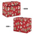 thumbnail image 3 of HELLHERO Sewing Machine Cover Ho Ho Santa Print Easy to Clean Fits Most Sewing Machines Protective Sleeve, 3 of 8
