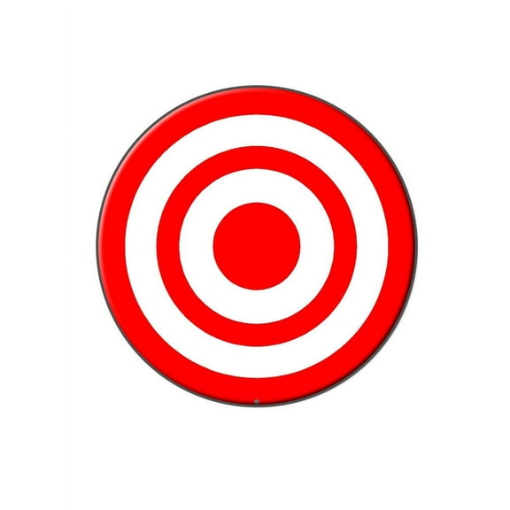Target Bullseye Lapel Hat Pin Tie Tack Large Round