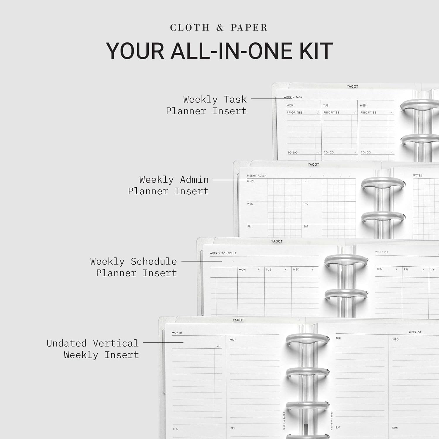 FORMA  Planner System – Premium Discbound CP Petite Undated Planner with  Discs, Covers, Dividers, Today Tab, Stickers & Inserts – Customizable Refillable Planning Organizer