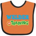 thumbnail image 3 of Inktastic Welder in Training Boys or Girls Baby Bib, 3 of 4