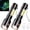 black, multi-color, variant on Jercoda 2pcs Flashlights with Side Light, Rechargeable Flashlight with 4 Modes, Zoom Flashlights with Storage Box, Set of 2, Black