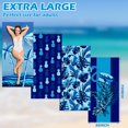 thumbnail image 3 of Paquete de 4 Toallas de Playa Irenare de Microfibra 190 x 90 cm Azul, 3 of 7
