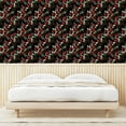 thumbnail image 3 of Ambesonne Floral Peel & Stick Wallpaper for Home, Garden of Roses and Pansies, 13"x72", Ruby Fern Green Camel, 3 of 5