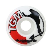 TGM Skateboard Wheels 52mm 99A White - Super High Rebound for Street and Park