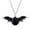 Black, variant on Gothic Bat Necklace for Women - Punk Rock Bat Wing Pendant with Red , Halloween Vampire Jewelry, Gothic Choker Necklace for & Party