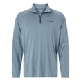 thumbnail image 4 of HUK H1200715 Men's Airweight Heather Quarter-Zip Pullover-Silverblue Heather-L, 4 of 6