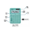 thumbnail image 2 of Calculadora Tipo Mini Escritorio Casio 12 Dígitos Verde Claro, Papeleria, Escuela, Oficina, Educación, 2 of 3