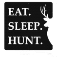 thumbnail image 1 of Eat Sleep Hunt - Metal Wall Art, 1 of 1