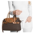 thumbnail image 4 of BOLSA MICHAEL KORS CARMEN MEDIUM LEATHER BELTED SATCHEL LOGO BROWN XBODY, 4 of 4