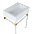 thumbnail image 5 of Modway Redeem 24" Wall-Mount Stainless Steel Bathroom Vanity in Silver/White, 5 of 8