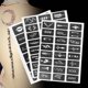 thumbnail image 4 of Plantillas temporales para aerógrafo con plantillas semipermanentes para tatuajes pequeños, 4 of 11