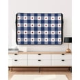 thumbnail image 5 of 4th of July Outdoor TV Cover 40 to 43 Inch Weatherproof, Independence Day Blue White Plaid Red Star 600D Oxford TV Covers with Waterproof Zipper, Outside Flat TV Screen Protector Size 40"Wx25"Hx4.5"D, 5 of 7