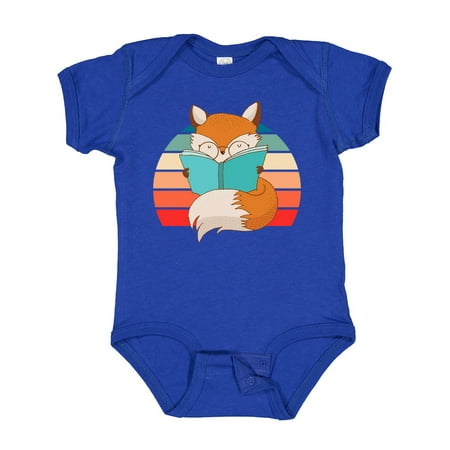

Inktastic Bookworm Book Lovers Fox Reading Gift Baby Boy or Baby Girl Bodysuit