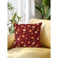 thumbnail image 2 of Outdoor Pillows Waterproof, Thanksgiving Fall Bedding Throw Pillows with Insert for Couch Sofa Bed, Maple Leaf Pumpkin Botanical Orange 18x18 Inch Pillowcases Decorative Camping Patio Pillow Set of 1, 2 of 8