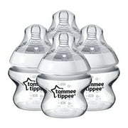 Tommee Tippee Closer To Nature Baby Bottles Extra Slow Flow Breast-Like Nipple With Anti-Colic Valve (5oz, 4 Count)