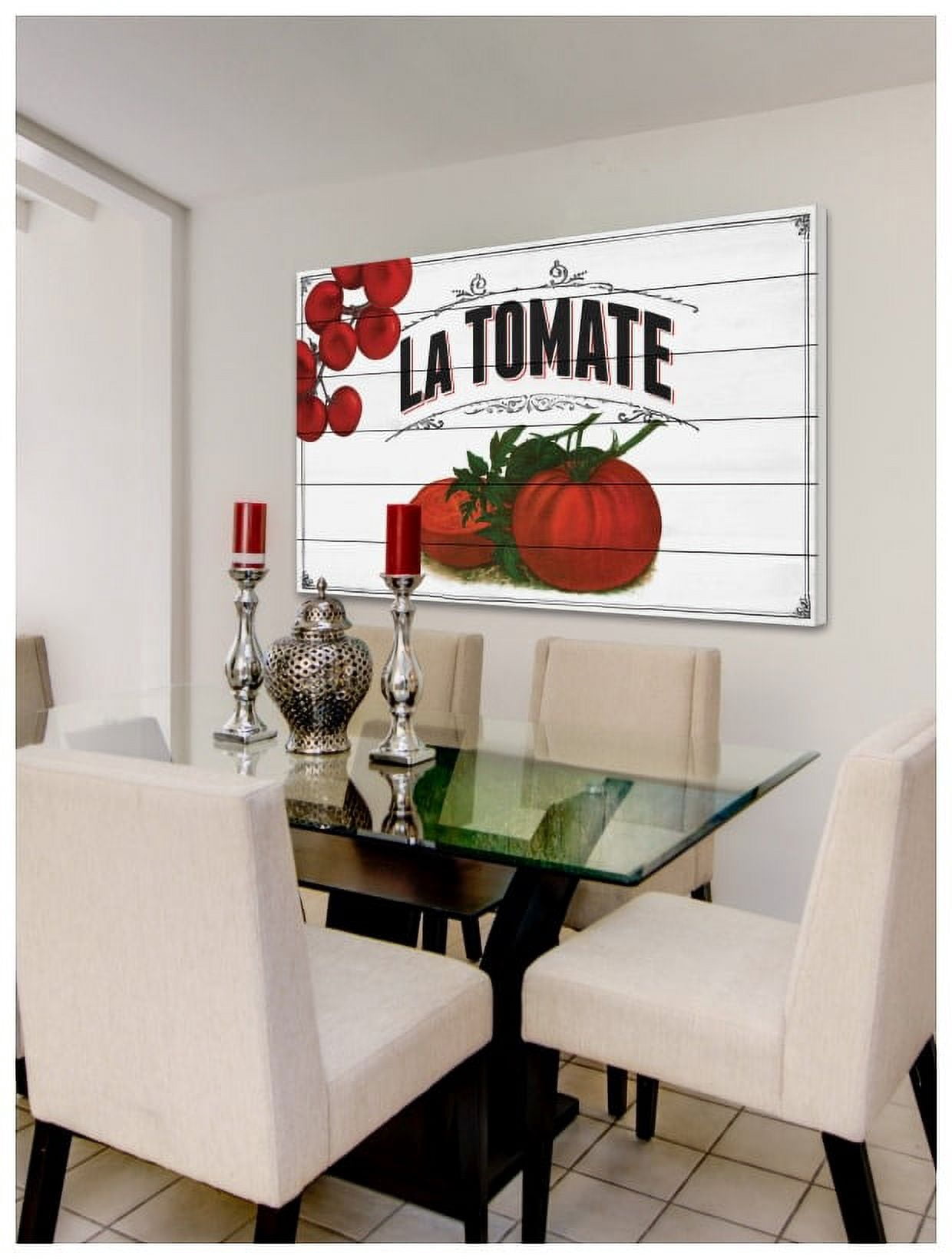 Marmont Hill "French Produce Tomato" Painting Print on White Wood
